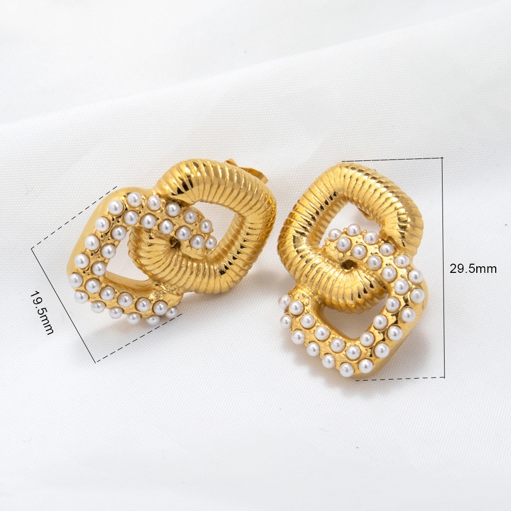 💎24K Gold Vintage Earrings*90’s*80’s*Vintage Jewelry*Waterproof Jewelry - Picture 4 of 4
